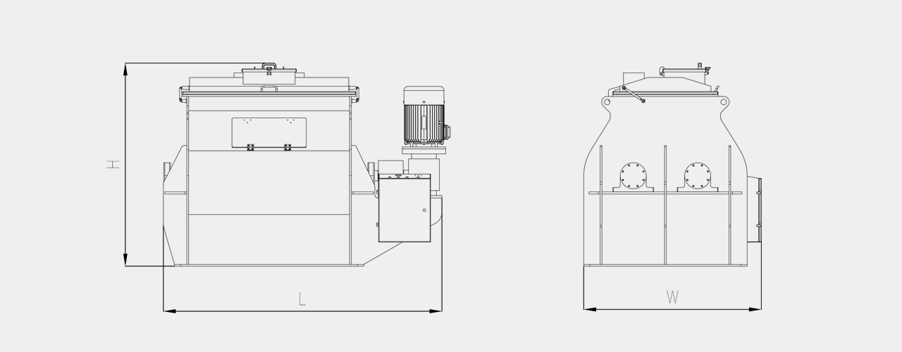 paddle mixer drawing